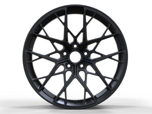 We manufacture premium quality forged wheels rims for McLaren GT 2019+ in any design, size, color. Wheels size: Front 20 x 8 ET 41 Rear 21 x 10,5 ET 24,75 PCD: 5 x 112 CB: 57,1 Forged wheels can be produced in any wheel specs by your inquiries and we can provide our specs
