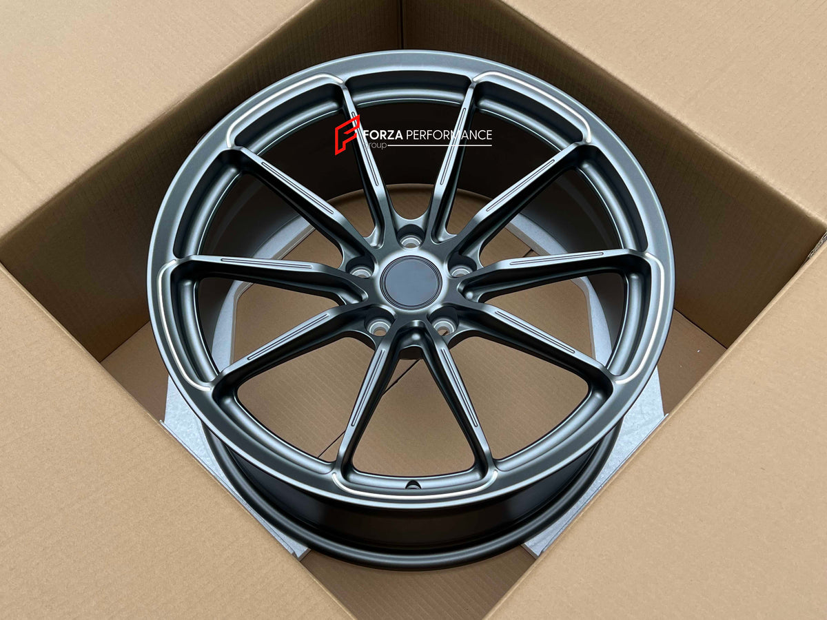 21 22 INCH FORGED WHEELS RIMS for FERRARI F8 TRIBUTO Front: 21 x 9.5 ET 20  Rear: 22 x 10.5 ET 33  CB: 66.6  PCD: 5x112