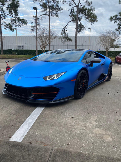 We produced premium quality forged wheels rims for  LAMBORGHINI HURACAN  Our wheels sizes:   Front 20 x 9 ET 30  Rear 21 x 12 ET 32  Finishing: Glossy Black  Forged wheels can be produced in any wheel specs by your inquiries and we can provide our specs